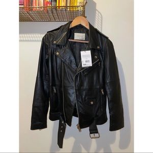 DEADWOOD Recycled Leather Moto Jacket
